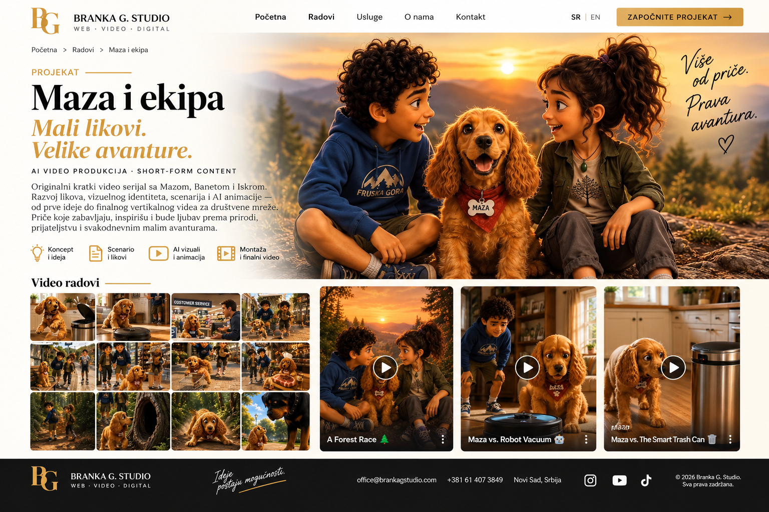 Maza i ekipa — projekat Branka G. Studio